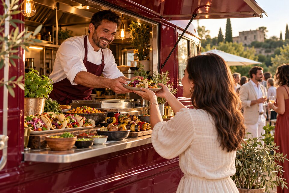 Internationale Foodtruck-Konzepte – KI-generiertes Konzeptbild